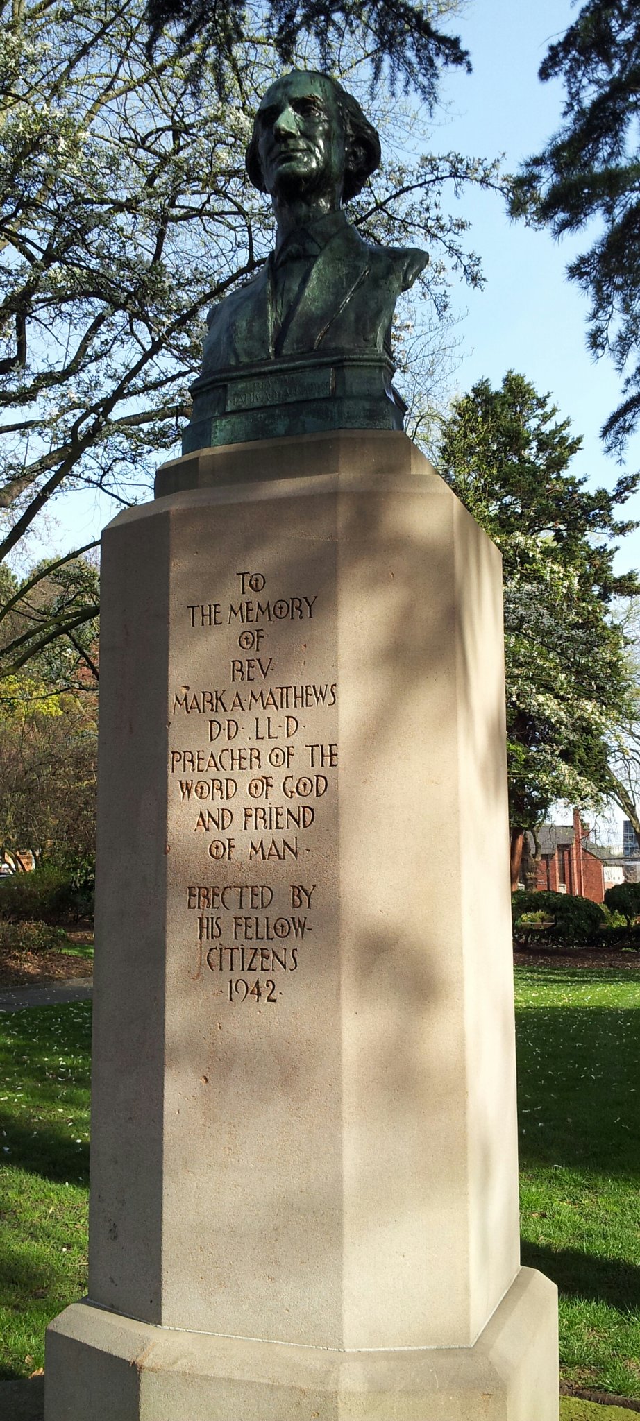 Bust of Mark A. Matthews